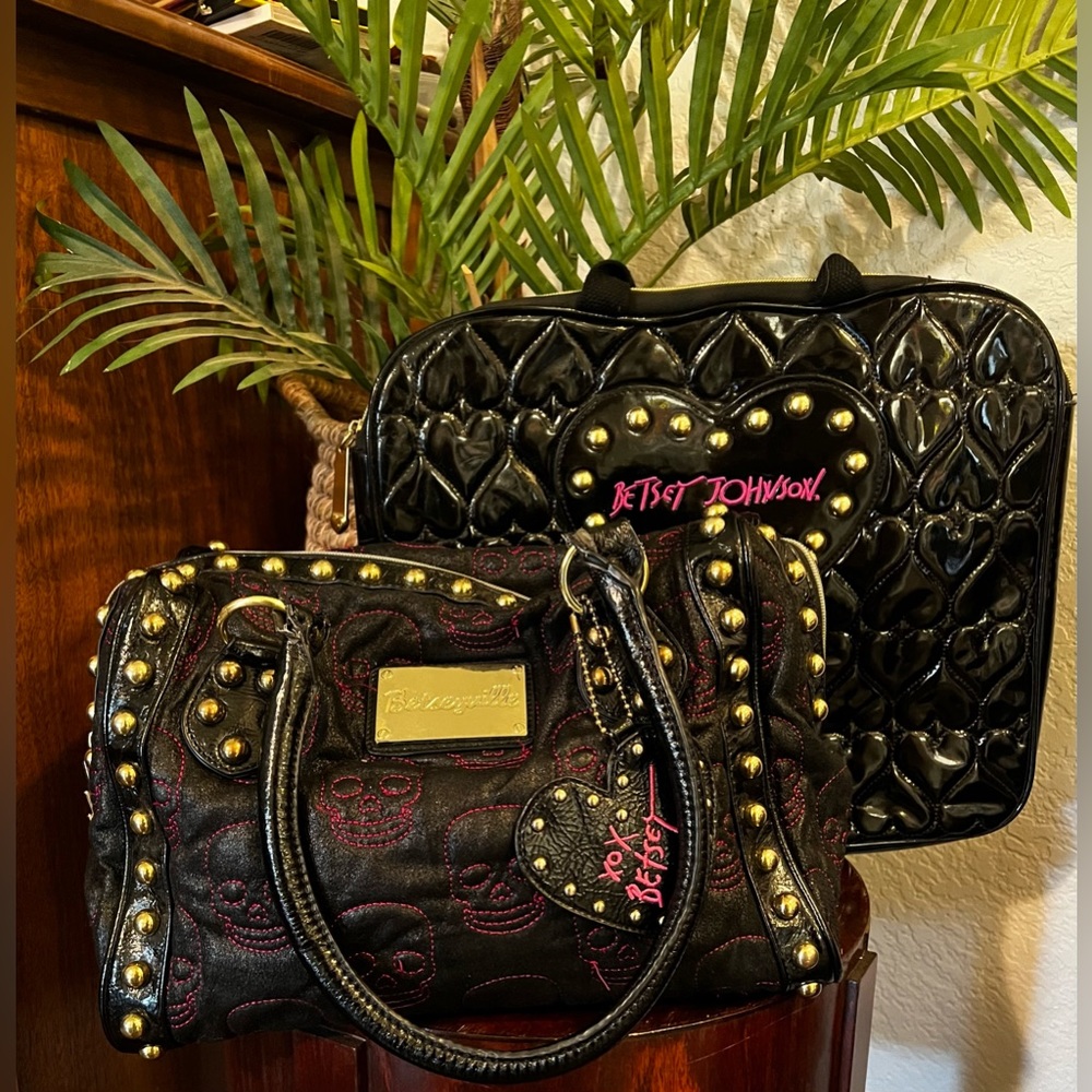 SOLD Vintage Betsey Johnson bag set